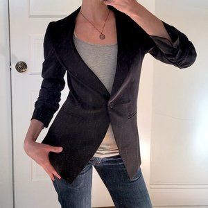 Elizabeth and James Fitted Black Blazer
